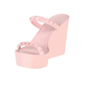 Carmen Sol Tonino Jelly Wedge Pink Studded